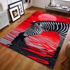 Красная Зебра Принт Питьевая Вода Ковер для Спальни Гостиной Прикроватный Диван Напольный Коврик Современный Домашний Декор Зональный Ковер Большой Размер