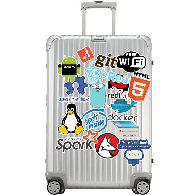 10/30/50PCS Kawaii Programming Sticker Aesthetic PVC Stationery Sketchbook Laptop Diary Scrapbook Supplies