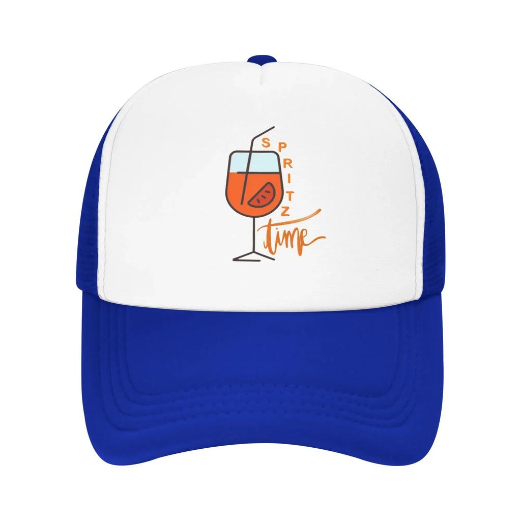 Enjoy Your Aperol Spritz Time Camping Mesh Baseball Caps Women Unisex  Adult Unisex Beach Coquette Hat Trucker Cap