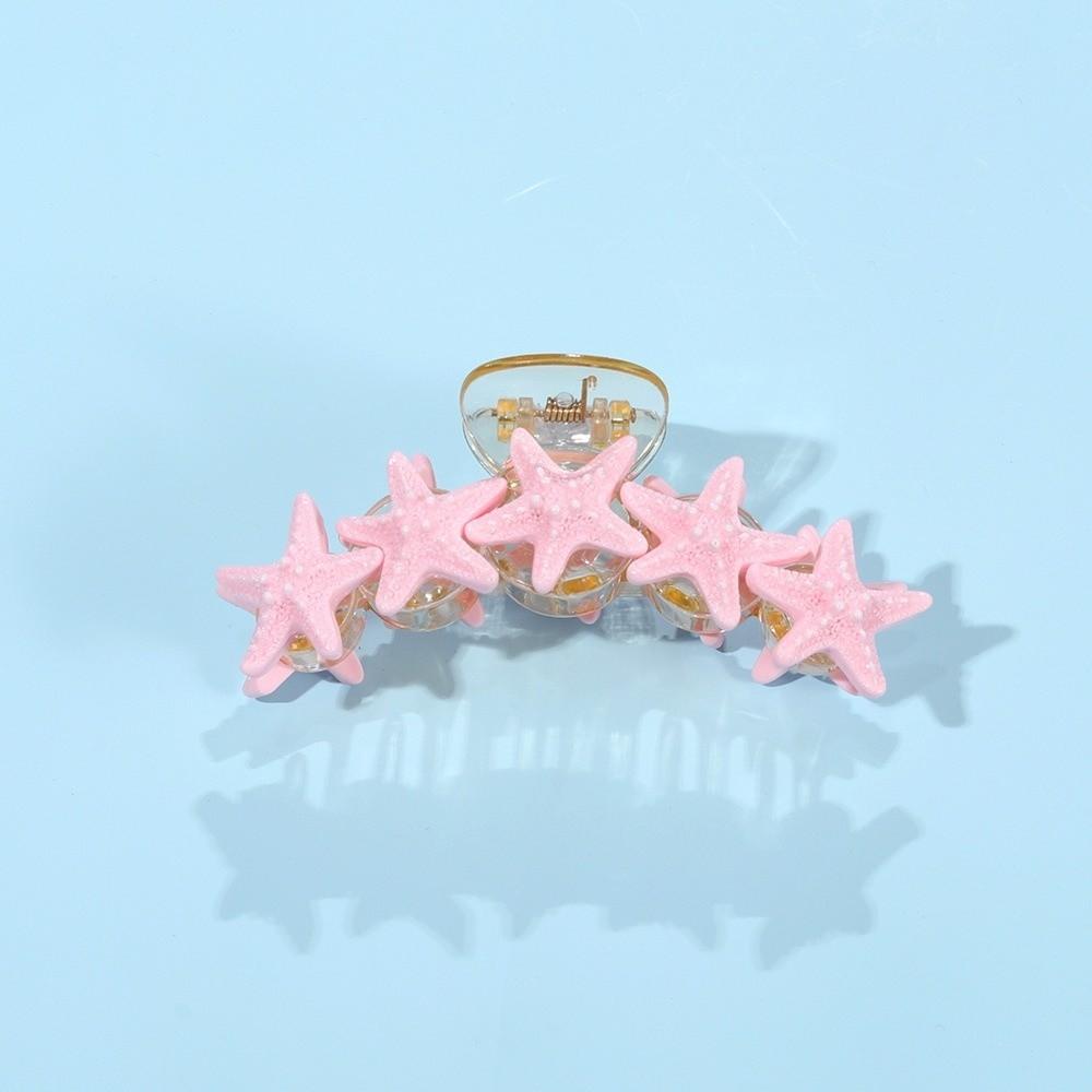 Non-slip Starfish Hair Claw Clip Large Hair Grab Clip Y2K Beach Shark Clip Pool Party