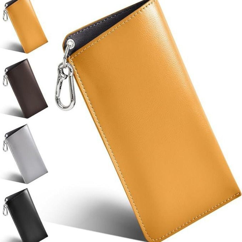 Solid Color Sunglasses Pouch PU Leather Hanging Sunglasses SunGlasses Holder Eyewear Accessories