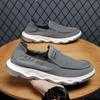 2024 Летняя парусиновая обувь. Мужская дышащая повседневная обувь с мягкой подошвой.