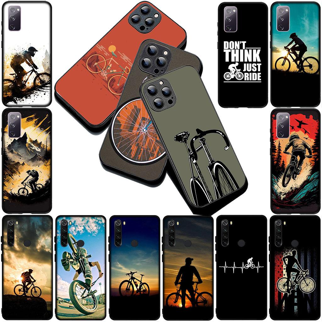 Mountain Bike Cycling art Silicone Phone Cover for Xiaomi Redmi 15 15C A4 A5 9A 9C NFC Note 9 8 9T 8T Soft Case