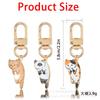 Alloy Kitten Pendant Keychain - Cute Car or Bag Accessory