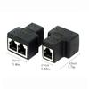 Адаптер-сплиттер RJ45, сетевой разъем Aoiutrn USB 1 на 2, двойной разъем LAN Ethernet, удлинительный кабель 8P8C для Cat5,5e, Cat6,7