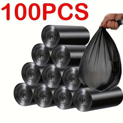 5 рулонов по 100 шт. Маленькие одноразовые мешки для мусора — для кухни, ванной, спальни и офиса — многофункциональные, герметичные мешки для мусора