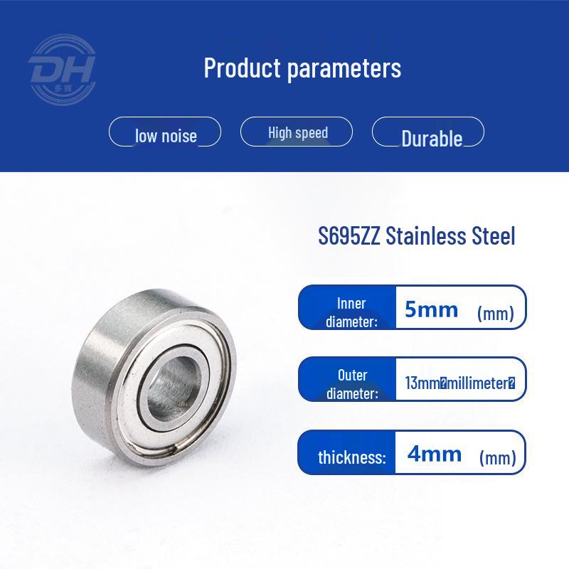 Stainless Steel Miniature Bearings: S6900ZZ, S6901ZZ, S6902ZZ, S694ZZ, S695ZZ, S696ZZ