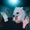 Animal Mask Full Face Wolf Head Wolf Glove Set Animal Head Cover Terror Mask Animal Mask