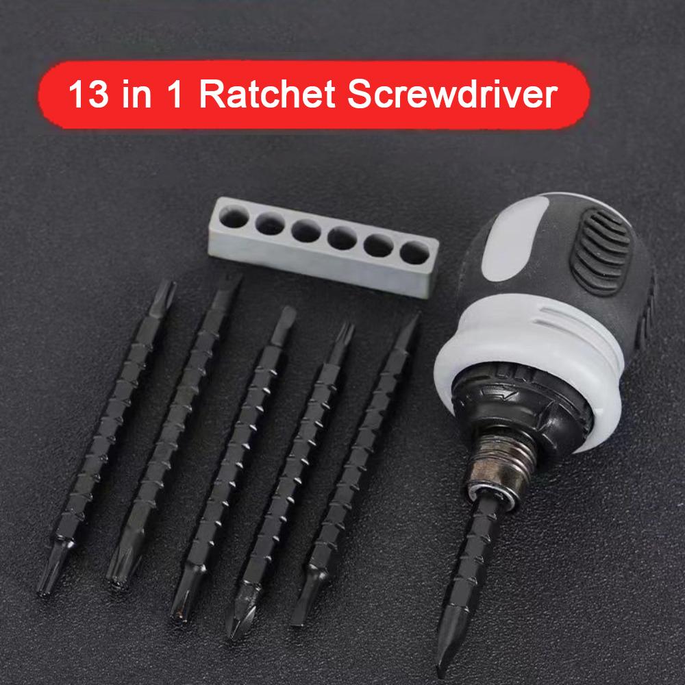 Repair Screwdrive Kit Ratchet Screwdriver Set Steel Screw Driver Bit New Hand Tools Home