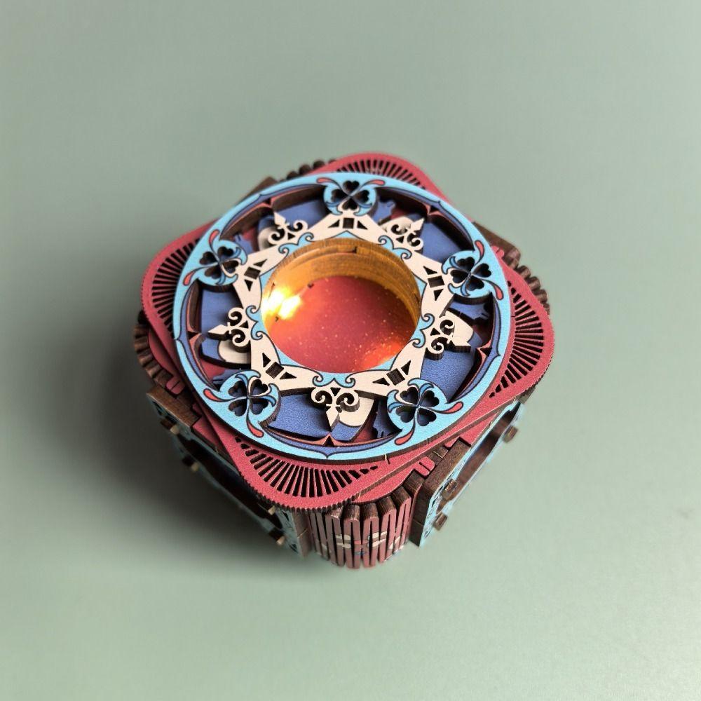 City of Sky 3D Puzzle Music Box Model Kit Assembly Ring Box Music Box Wood Puzzles  Adults