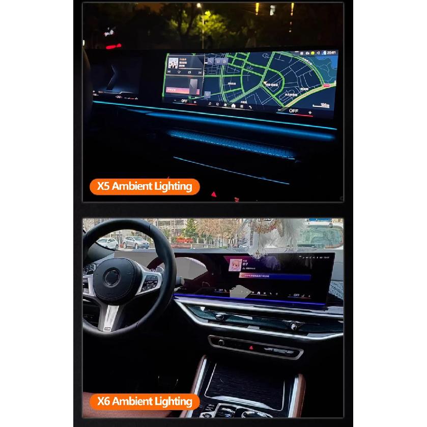 Suitable for BMW New 23457 Series M2M3M4X5X6X7 Integrated Screen Under Atmosphere Light Automotive Interior Lighting