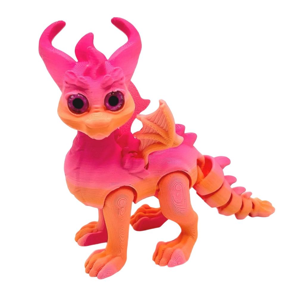 3D-печатные глаза дракона-симуляции Реалистичный летающий дракон с подвижными суставами Настольные украшения Поделки Детские игрушки