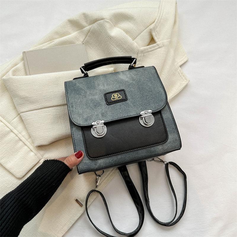 Весенний новый трендовый модный школьный рюкзак для школьников, дорожный рюкзак, ретро-рюкзак для женщин