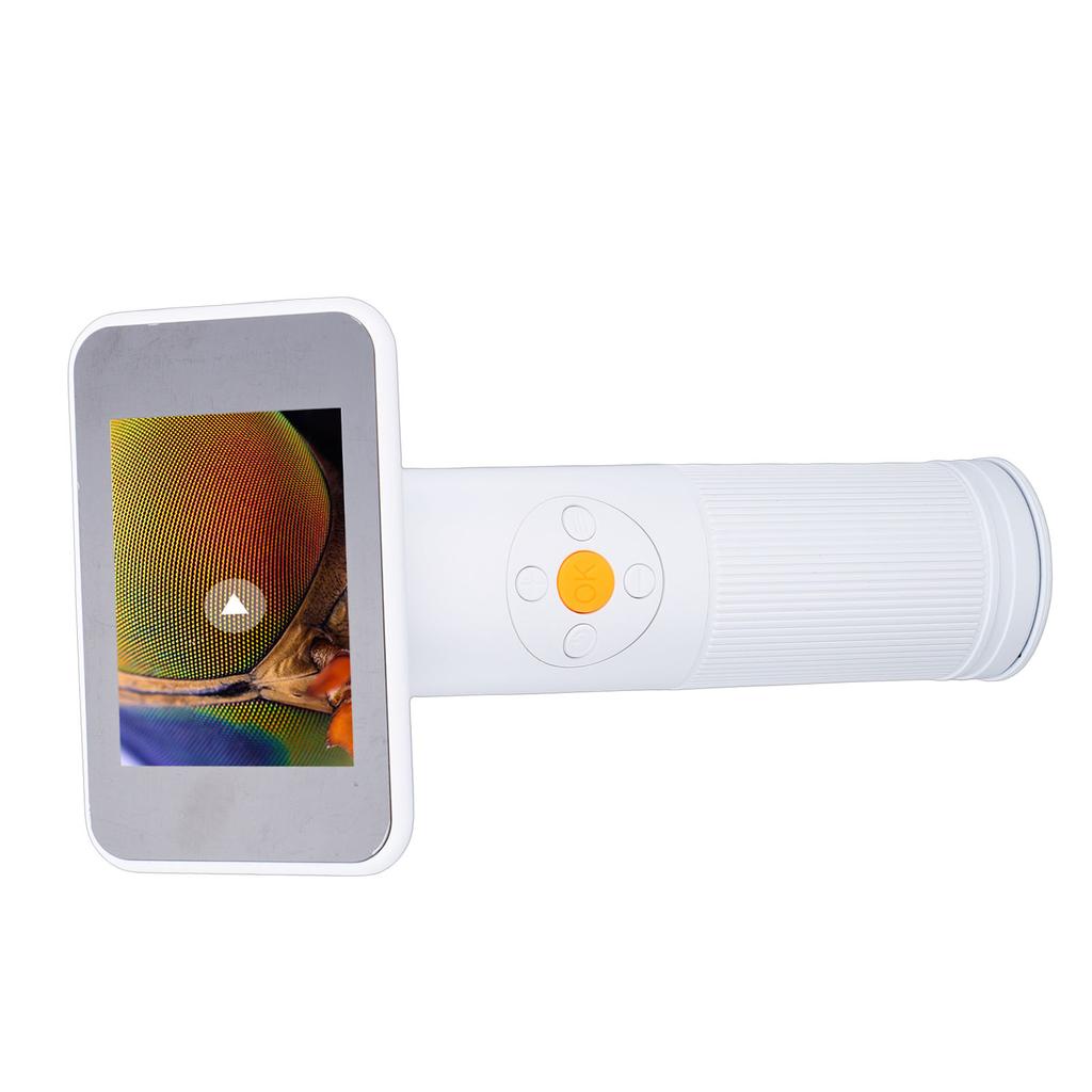 Digital Microscope, 4K 2.8in HD Screen 1600X Magnification Portable ket Microscope for Kids with Rotatable , 8 LED Lights, for Microscopic
