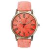 Fashion Multicolor Rome Number Clock Dial Student Leisure Denim Strap Quartz Watch