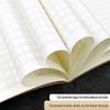 B5 Cowhide Stitch-Bound Notebook - Retro Simple Design, 16k Composition with 300 Squares, Thickened for Students