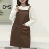 Kitchen Apron with Pocket Adjustable Strap Design Waterproof Anti-fouling Cleaning Apron Cooking Pinafore Kitchen Supplies