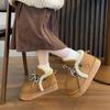 Fashion Thick Plush Snow Boots Women's Thick Soled Cotton Boots Winter New Retro Lace Up Warm Comfort Ankle Boot Women Anti Slip Boots