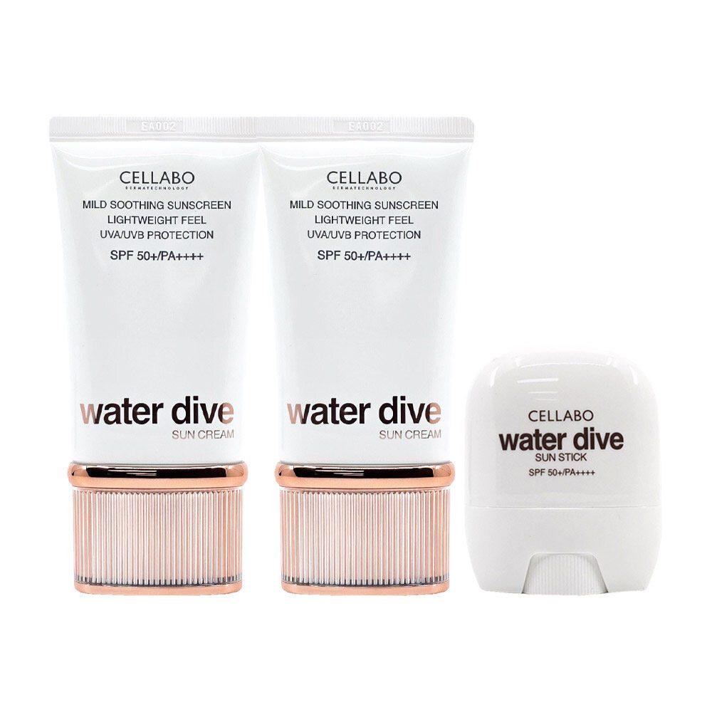 CELLABO Water Dive Sun Cream 60 г x 2 + Sun Stick 25 г