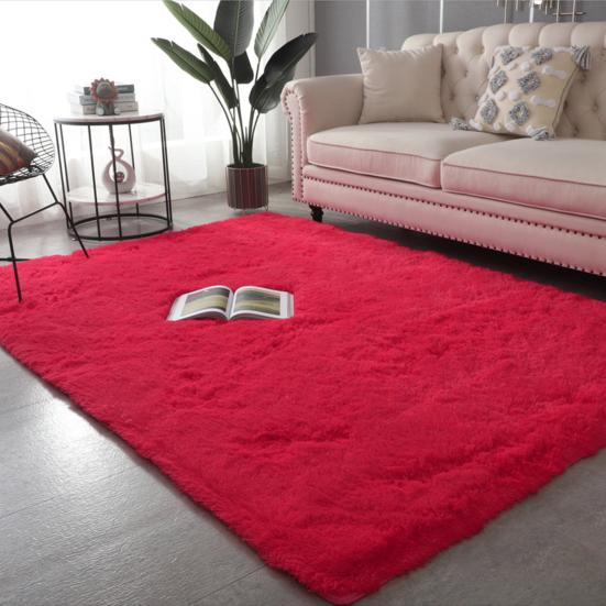 Ковер Shag Area для гостиной, пушистый, плюшевый, для спальни, утолщенный, нескользящий, пушистый, искусственный
