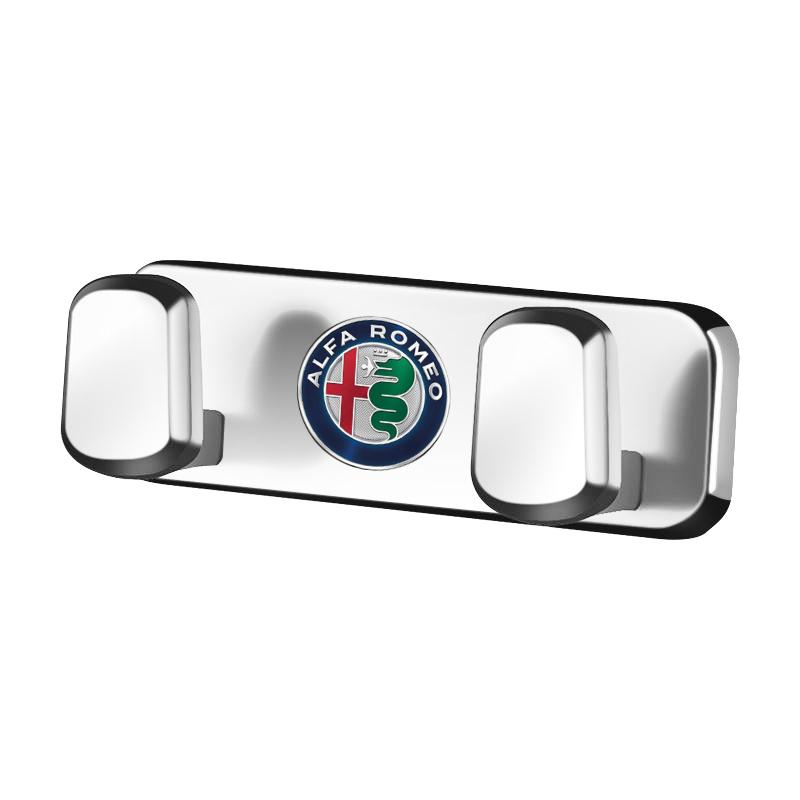 Zinc alloy Car Hook Randomly Pasted Storage Bracket For Alfa Romeo Giulietta Mito 159 Giulia Stelvio 156 147 Tonale Brera Disco zw9