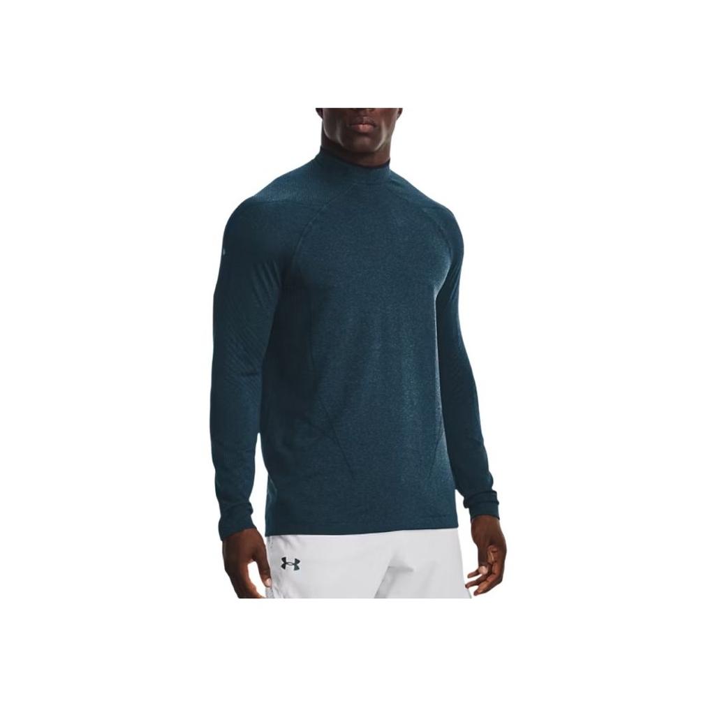 Under Armour Повседневная спортивная футболка с длинным рукавом с логотипом для мужчин, цвет зеленый 1356607-413