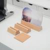 12-21 см Деревянный настольный держатель для календаря Устойчивое основание Натуральный стенд для демонстрации открыток Многофункциональный держатель для открыток из массива дерева