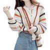 [Luxe Relax] трикотажные топы Haori Ажурная вязка косами Пушистый многоцветный красочный весенний уличный кардиган 5S-L02-WCL