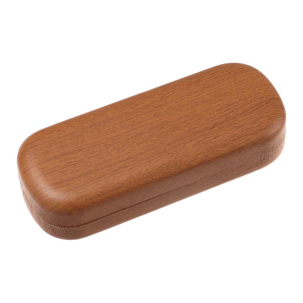 Women Men Large Capacity Portable Wood Grain Glasses Box Eyeglasses Case Glasses Holder
