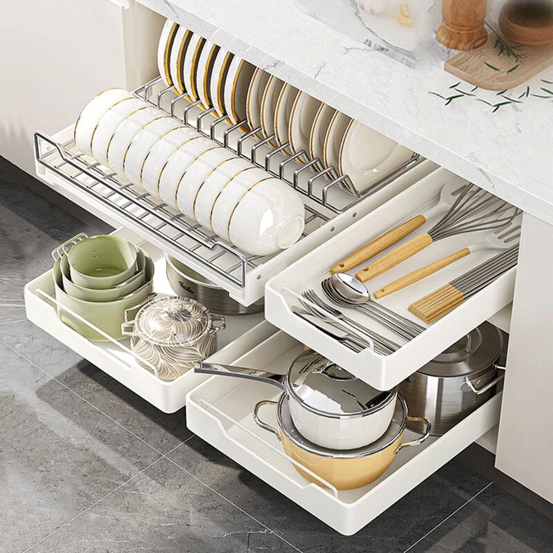 Stainless Steel Pull-out Cabinet Organizer