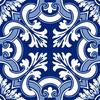 Poromoro Portuguese Spanish Azulejo Tile Stickers Peel and Stick Kitchen Bathroom Mosaic Tile Stickers Set of 16 & (11.9,15)