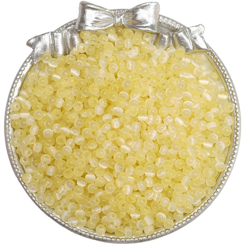 Стеклянные бусины-рис 4 мм с эффектом кошачьего глаза, разных цветов для изготовления украшений своими руками