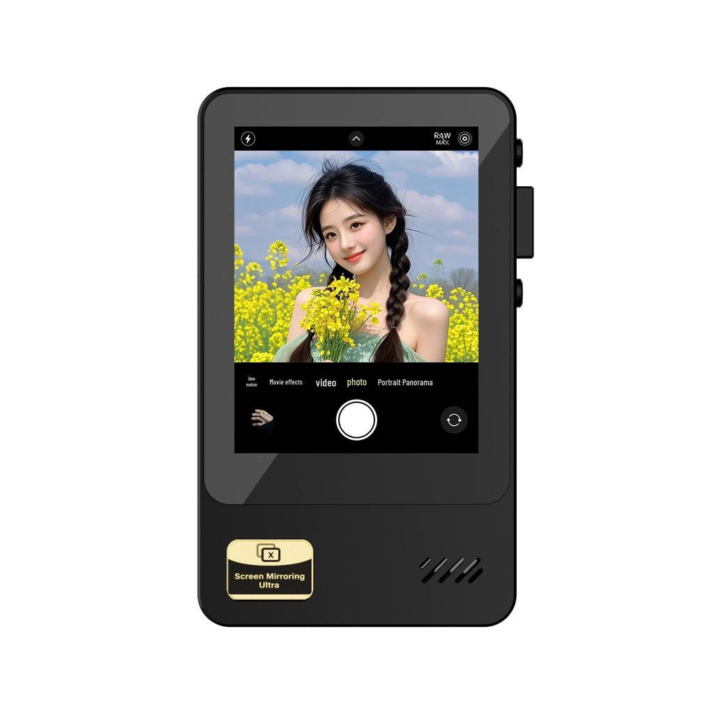 New Wireless Mobile Phone Screen Mirroring Device with Mini Magnetic Rear Camera and Bluetooth