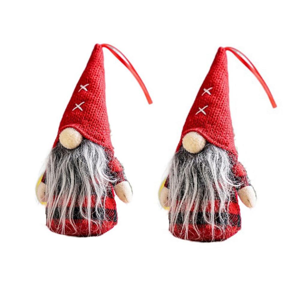 2 шт. Nordic DIY Christmas Безликий Рудольф Маленький ручной работы плюшевые гномы поделки гномы фигурка вечеринка