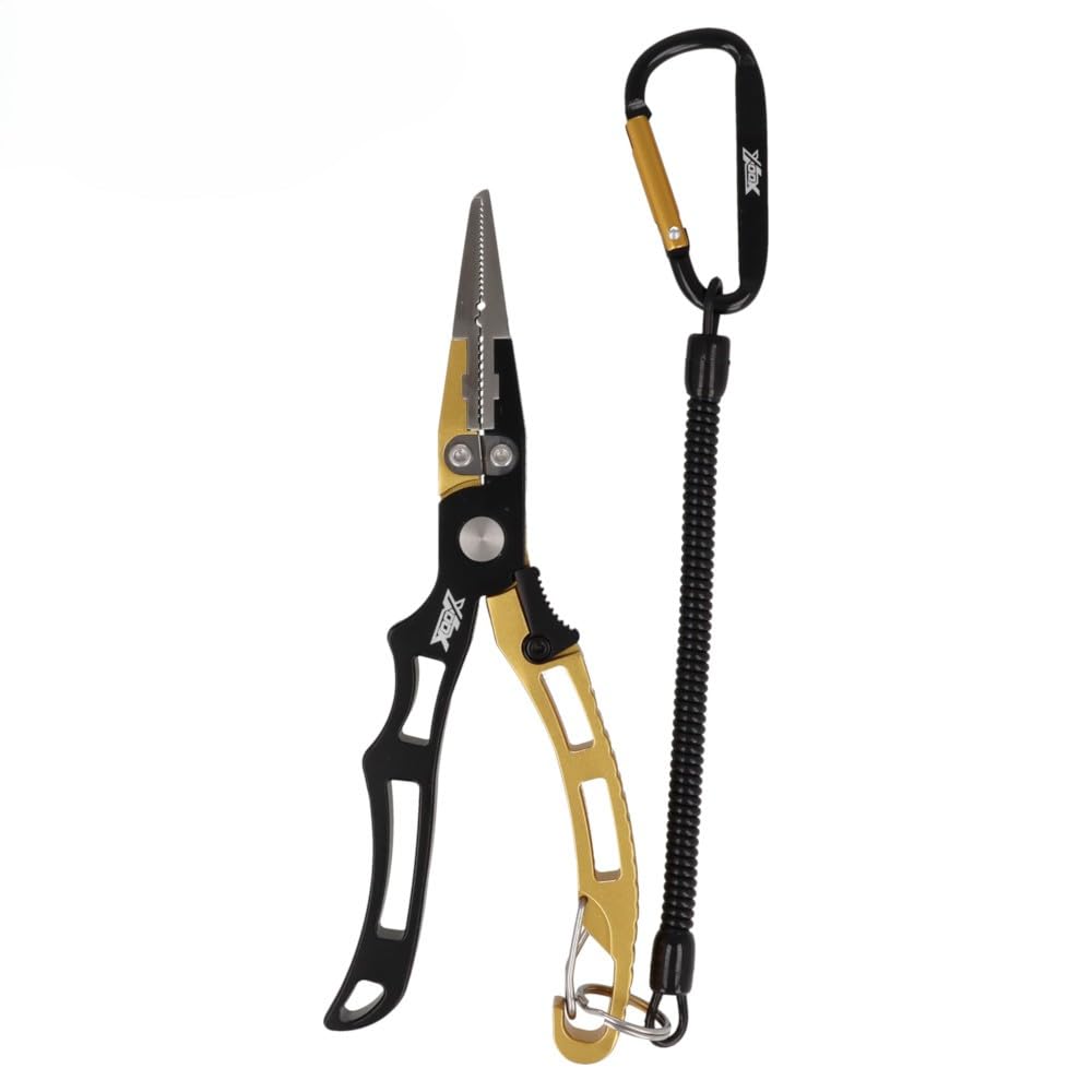Takamiya XOOX Expert Pliers Small Nose II Gold Black Stainless Aluminum Locking