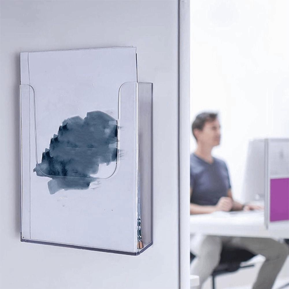 A4/A5 Акриловая стойка для хранения Прозрачная стойка для отображения данных Стойка для журналов Дом Офис