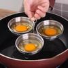 Stainless Steel Heartshaped Egg Cooker With 3in1 Steaming Insert For Home Breakfast Preparation