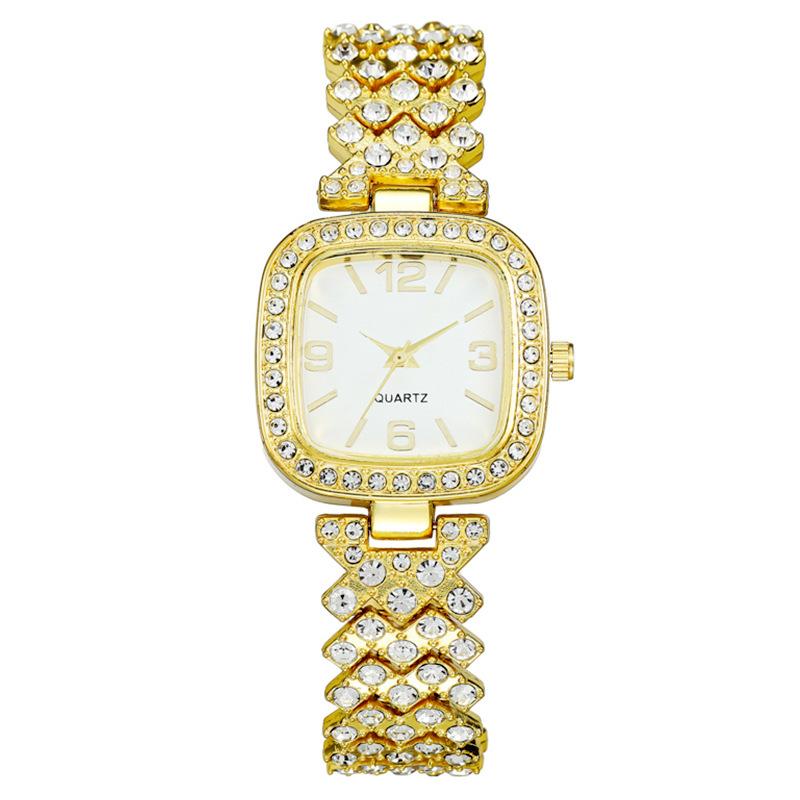Fashion Square Diamond Digital Bracelet Ladies Watch Female Watch Student