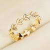 New Stylish Women Finger Rings Leaves Band Design for Party Daily Wear Female Fashion Jewelry Sale Girl's Knuckle Rings