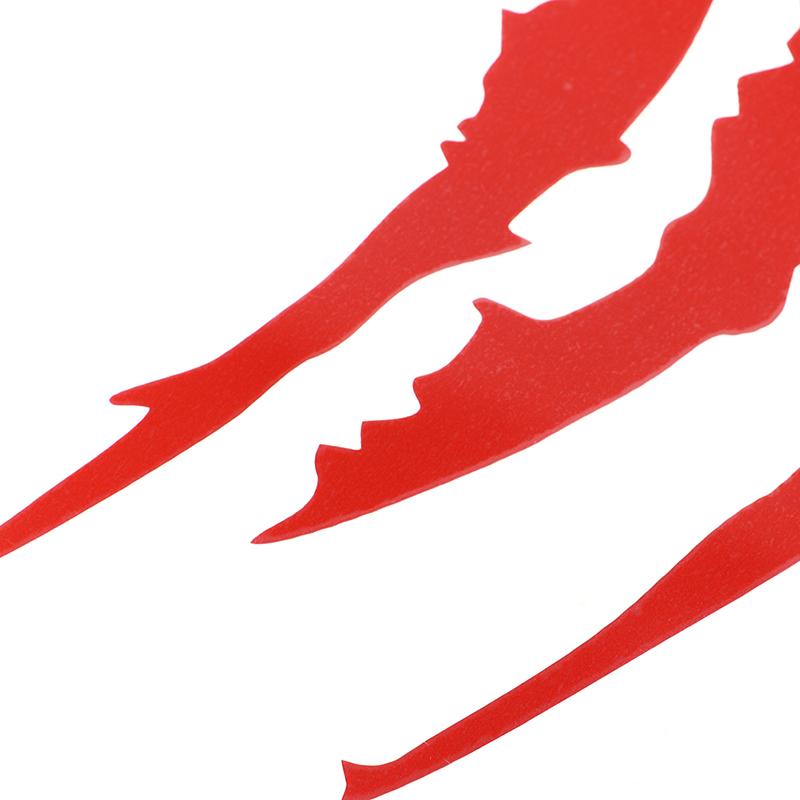 Автомобильные наклейки Светоотражающие следы когтей монстра Царапина в полоску Маркировка на фару