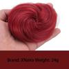 LUPU Straight Synthetic Bread Grab Pins Hair Bun Wigs Party Red Wig Clips Female Hair Tail Extension Heat-resistant Fackhair