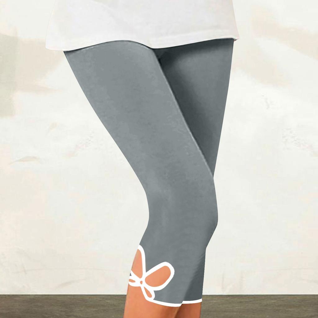 Hollow Out Capris Leggings For Women Summer Yoga Workout Pants Beach Tights Cozy Jeggings Stretch Pajamas