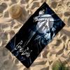 Corpse Bride Romance Personalized Text Beach Towel Super Soft Microfiber Quickdry Fabric