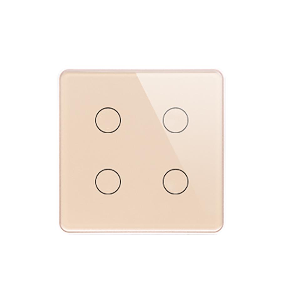 European Standard WiFi Zero Flame Aluminum Alloy Wall Switch