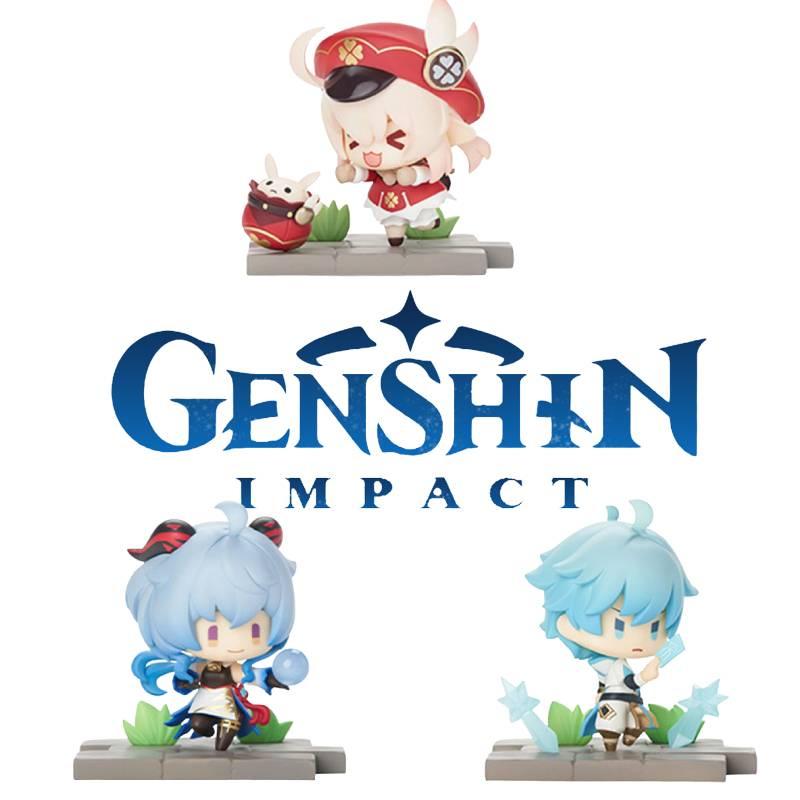 Серия Genshin Impact Фигурка из ПВХ Барбара Фишль Венти Кли и Другие Идеально для Домашнего Декора 8*5*7.5см