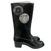 Б/у 186005 Текущее состояние CHANEL CHANEL Мешок для хранения в комплекте Резиновые сапоги CHANEL 36 23 см черный эмаль с блестками женские