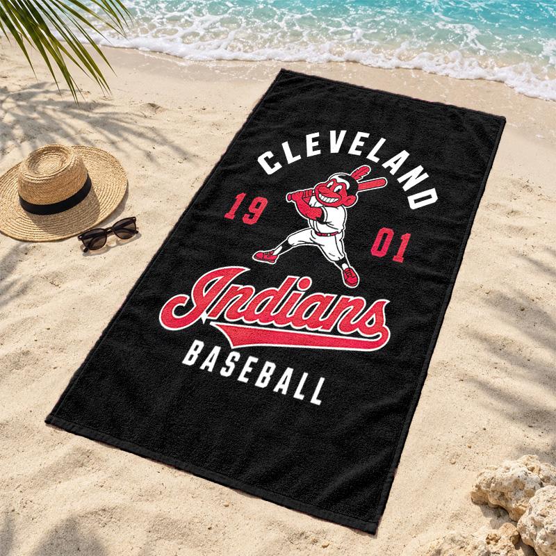 Cleveland Guardians Microfiber Beach Towel Quick Dry Sand Free Lightweight Beach Towels for Travel Swimming Camping
