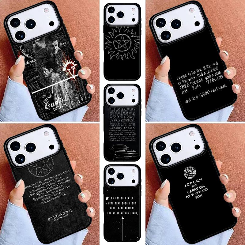 Supernatural Quotes Phone Case for iPhone 17ProMax 12 13 14 15 16e 17 Pro Max Plus Air Cover