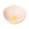 Hamster Ceramic Food Bowl Cute Floral Design Water Dish Rodent Feeder for Small Animals Gerbils Guinea Pigs Hedgehogs