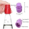 2pcs/Set Frizzy Carbonation Keeper Air Tight Soda Cap Drink Sealer Bottle Stopper Beverage Saver